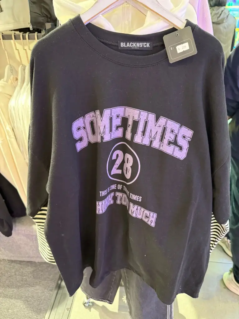 BLACKN9'CK 紫字長袖T